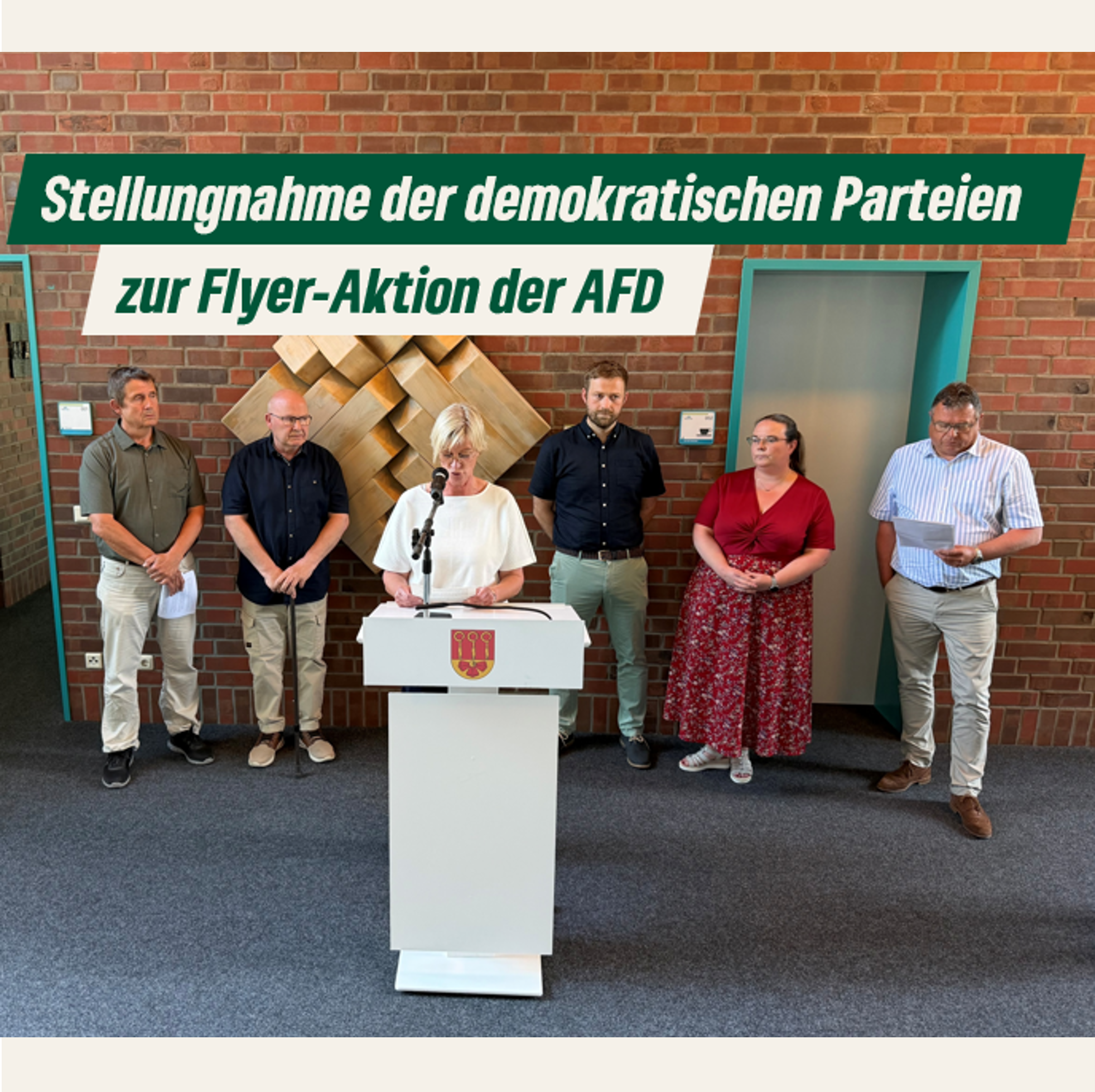 Gemeinsame Stellungnahme der demokratischen Parteien zum AFD-Flyer